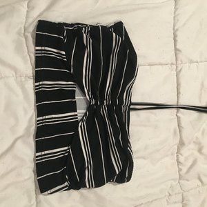 Unknown Brand  Striped Crop Top